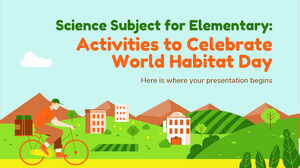 초등 과학 과목: 세계 서식지의 날 기념 활동