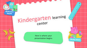 Centro de aprendizaje de jardín de infantes