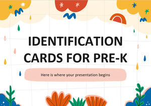 Karty identyfikacyjne dla Pre-K