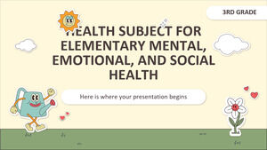 Disciplina de Saúde do Ensino Fundamental - 3ª Série: Saúde Mental, Emocional e Social