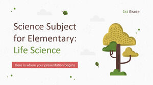 Научный предмет для начальной школы - 1 класс: науки о жизни