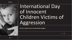 Internationaler Tag der unschuldigen Kinder, die Opfer von Aggression wurden