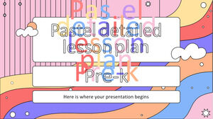 Pastell detaillierter Unterrichtsplan für Pre-K