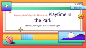 مادة فنون اللغة للمرحلة الابتدائية - الصف الأول: وقت اللعب في الحديقة