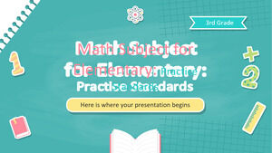 Materia di matematica per la scuola elementare - 3a elementare: standard di pratica