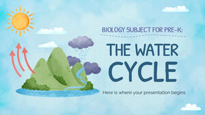 Biologiefach für Pre-K: Der Wasserkreislauf