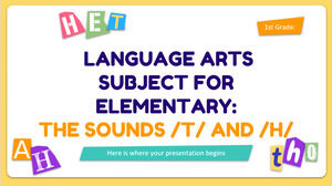 Materie linguistiche per la scuola elementare - 1a elementare: i suoni /t/ e /h/