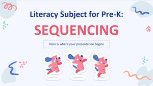 Materia de alfabetización para Pre-K: Secuenciación