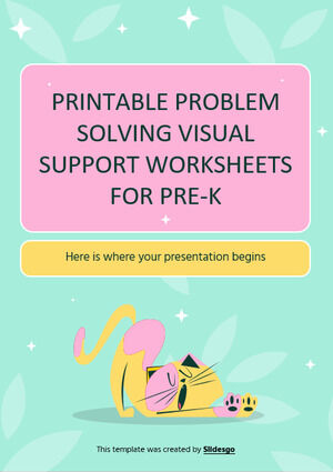 Pre-K 的可打印问题解决视觉支持工作表