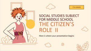 中学校 7 年生の社会科科目: 市民の役割 II