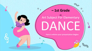 小学1年生の美術科目：ダンス