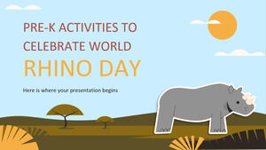 세계 코뿔소의 날을 기념하기 위한 Pre-K 활동