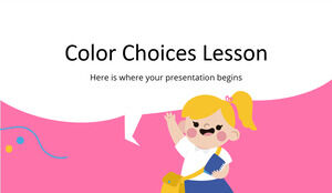 Lección de opciones de color
