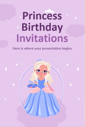 Invitaciones de cumpleaños de princesa