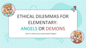 Dilemas éticos para primaria: ángeles o demonios