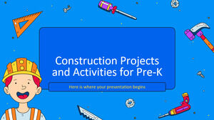 Projets et activités de construction pour le pré-K
