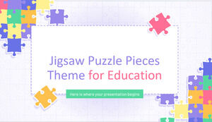 Tema Potongan Puzzle Jigsaw untuk Pendidikan