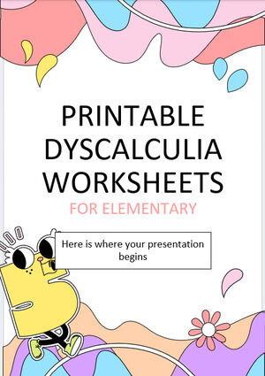 Printable Dyscalculia Worksheets for Elementary