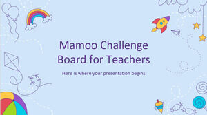 Mamoo Challenge Board per insegnanti