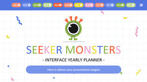 Seeker Monsters Interface Jahresplaner