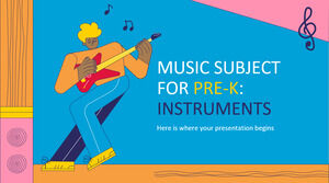 Subjek Musik untuk Pra-K: Instrumen