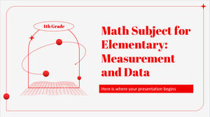 초등학교 - 4학년 수학 과목: 측정 및 데이터