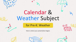 Календарь и погода Предмет для Pre-K: Погода