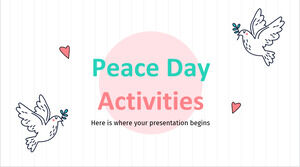 Activités de la Journée de la paix