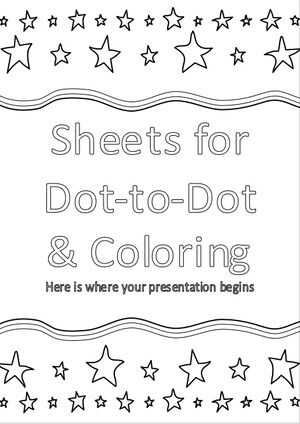 Lembaran untuk Dot-to-Dot & Coloring