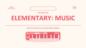 Matière d'art pour le primaire - 4e année : musique
