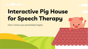 بيت الخنزير التفاعلي لعلاج النطق