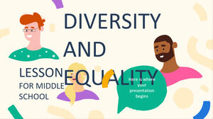 Diversitäts- und Gleichstellungsunterricht für die Mittelschule