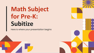 Pre-K の数学科目: Subitize
