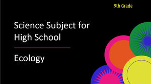 Disciplina de Ciências do Ensino Médio - 9º ano: Ecologia