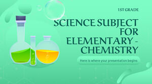 Materia di scienze per la scuola elementare - 1a elementare: chimica