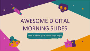 Superbes diapositives numériques du matin