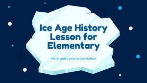 Lección de historia de la edad de hielo para primaria