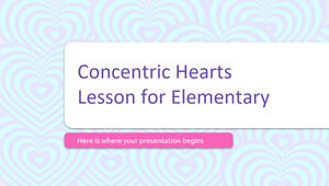 Lección de corazones concéntricos para primaria