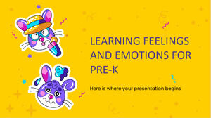 Gefühle und Emotionen lernen für Pre-K