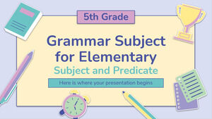 Grammatikfach für Grundstufe - 5. Klasse: Fach und Prädikat