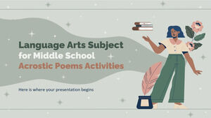 중학교 언어 예술 과목: 곡예 활동
