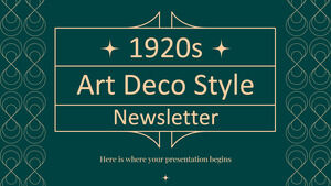 1920 年代裝飾藝術風格通訊