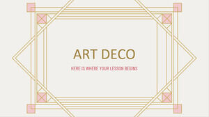 Lecție de Art Deco