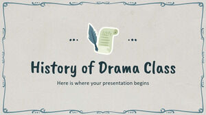 History of Drama Class