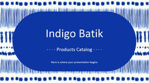 Catalogo dei prodotti Indigo Batik