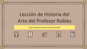 Lezione di storia dell'arte di Mr. Robles