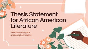 These Statement für afroamerikanische Literatur