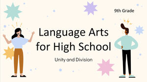 고등학교를 위한 언어 예술 - 9학년: 통합 및 분할