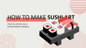 كيفية صنع فن السوشي