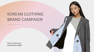 Campaña de marca de ropa coreana